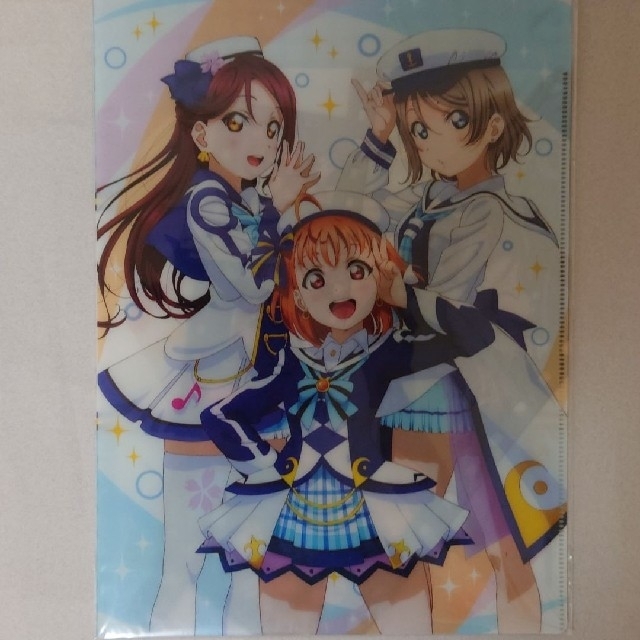 Aqours 3rdライブ グッズ ダブルポケットクリアファイル 2年生 エンタメ/ホビーのおもちゃ/ぬいぐるみ(キャラクターグッズ)の商品写真