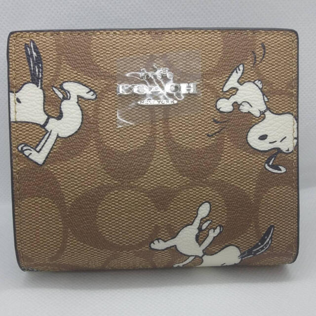 COACH×peanuts　スヌーピー折り財布　　新品未使用