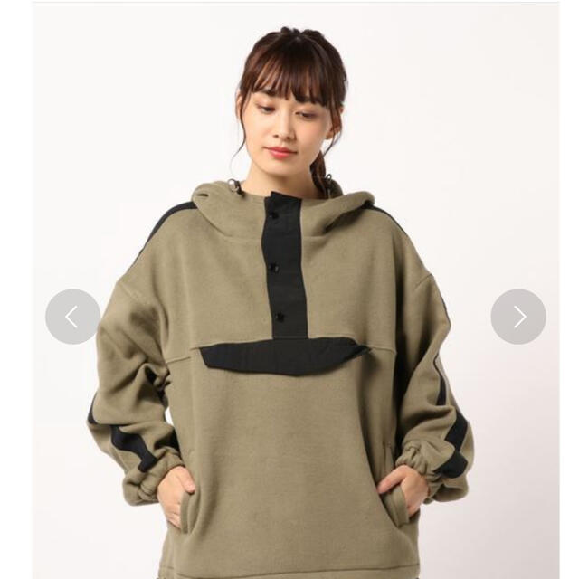 moussy(マウジー)のmoussy パーカー FLEECE PULL OVER TOP レディースのトップス(トレーナー/スウェット)の商品写真