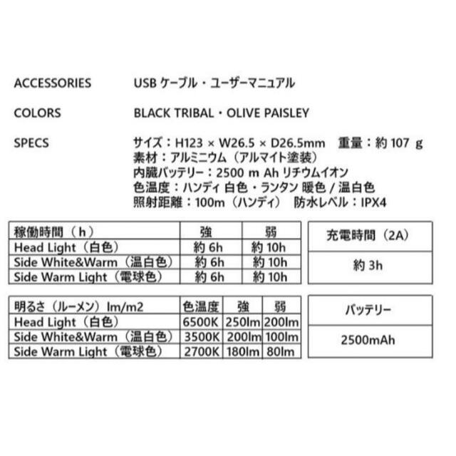 【新品未使用】5050 workshop ミニマライト 黒 スポーツ/アウトドアのアウトドア(ライト/ランタン)の商品写真