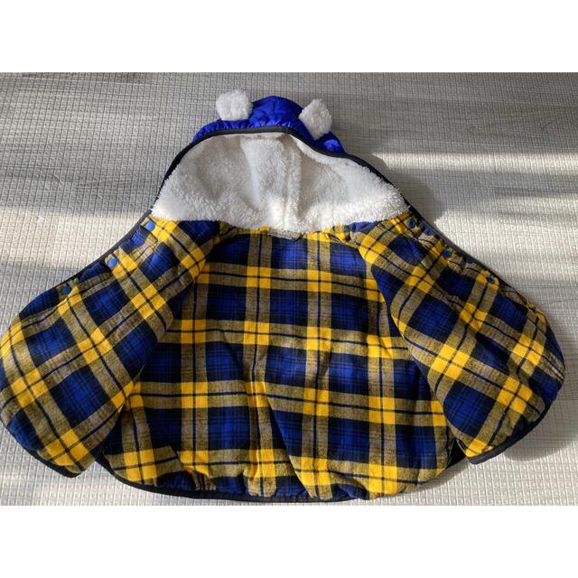 hakka baby(ハッカベビー)のhakka baby  ポンチョ　ブルー　 キッズ/ベビー/マタニティのベビー服(~85cm)(ジャケット/コート)の商品写真