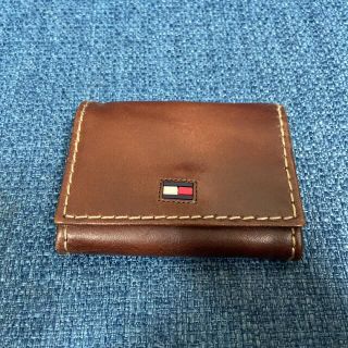 トミーヒルフィガー(TOMMY HILFIGER)のトミーヒルフィガー　小銭入れ　TOMY HILFIGER 茶色　革(コインケース/小銭入れ)