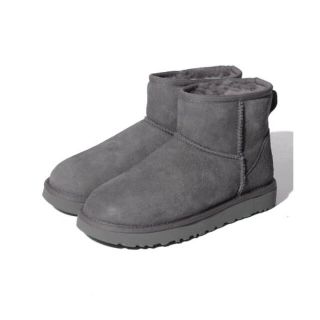 アグ(UGG)のUGG アグ ムートンブーツ クラシック ミニ グレー 25㎝ 中古(ブーツ)