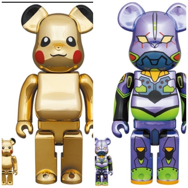 MEDICOM TOY - BE@RBRICK ピカチュウ エヴァンゲリオン初号機　100%400%セット