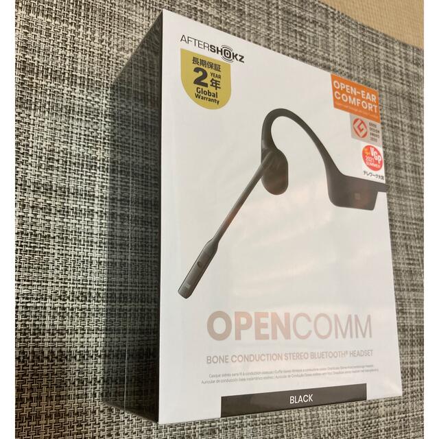 新品OPENCOMM aftershokz BLACK 骨伝導ワイヤレスイヤホン