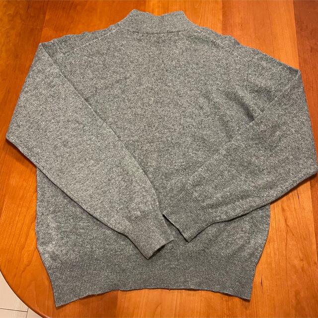 【難あり】Cloting カシミヤ混 モックネックセーター グレー L メンズのトップス(ニット/セーター)の商品写真