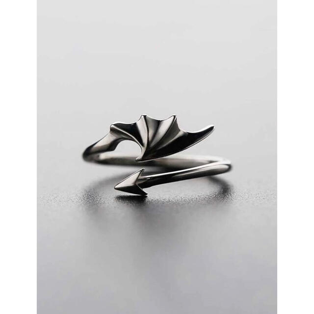 ヴィンテージドラゴンデザインメンズ指輪メンズリング ユニセックスレディースリング メンズのアクセサリー(リング(指輪))の商品写真