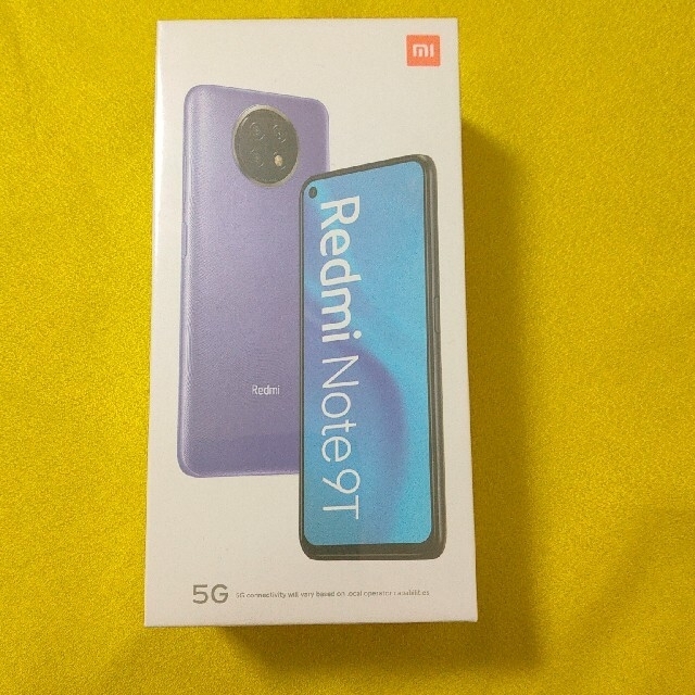 未開封新品 Xiaomi Redmi Note 9T A001XM パープル