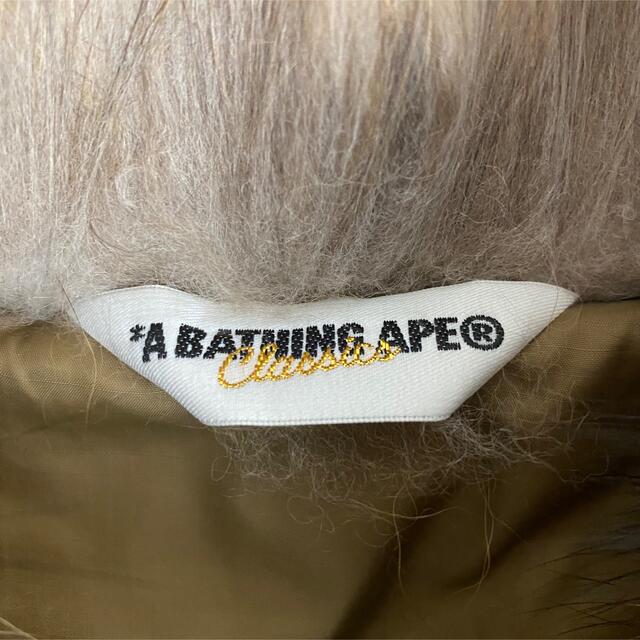 A BATHING APE(アベイシングエイプ)の【人気デザイン】アベイシングエイプ☆ファー付きコーデュロイダウンジャケット 定番 メンズのジャケット/アウター(ダウンジャケット)の商品写真