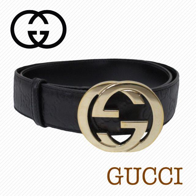引越し SALE !!】GUCCI GGレザーベルト ユニセックス-