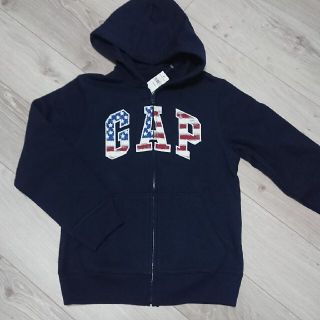 ギャップキッズ(GAP Kids)のGAPKIDS 裏起毛 ロゴパーカー(ジャケット/上着)