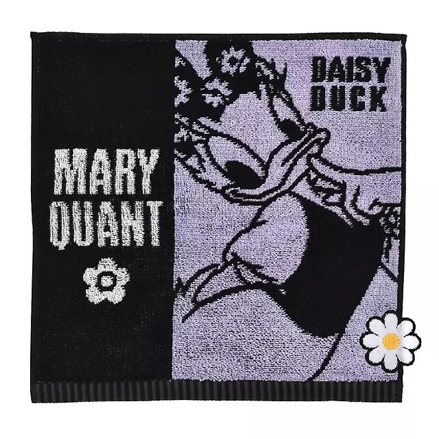 MARY QUANT(マリークワント)のレア★マリクワ✖ディズニーコラボ　タオルハンカチ　デイジーダック レディースのファッション小物(ハンカチ)の商品写真