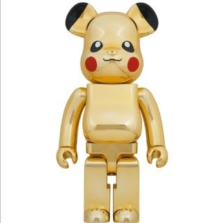 メディコムトイ(MEDICOM TOY)のベアブリック　ピカチュウ GOLD CHROME 1000%(キャラクターグッズ)