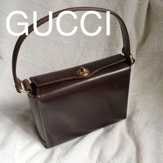 グッチ(Gucci)のGUCCI 本革ショルダーバッグ(ハンドバッグ)