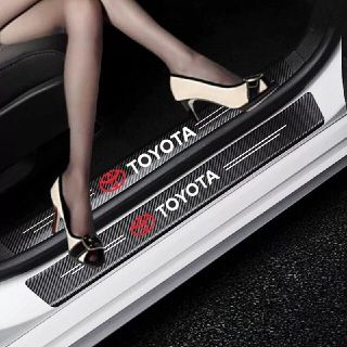 TOYOTAサイドステッププロテクターステッカー４枚セット(車内アクセサリ)