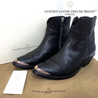 ゴールデングース(GOLDEN GOOSE)のGOLDEN GOOSE  ショート ウエスタン ブーツ　23cm ブラック(ブーツ)