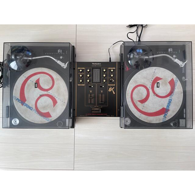 SL-1200MK5 Technics ターンテーブル2台 ミキサーセット 黒の通販 by