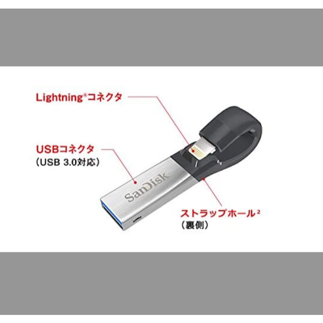 SanDisk iXpand [128GB] フラッシュドライブ SDIX30 2