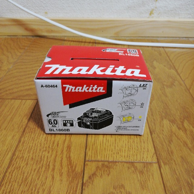 新品　マキタ純正 18V 6.0AhバッテリーBL1860B