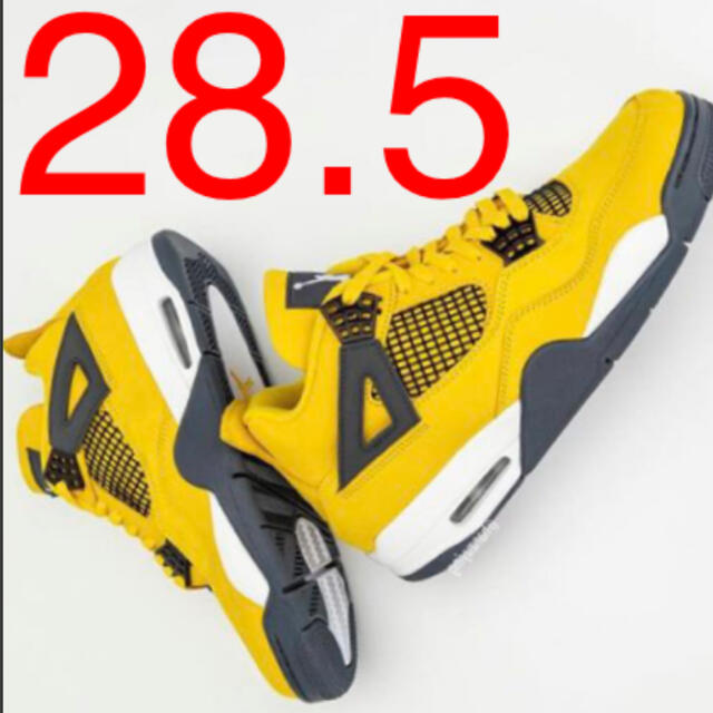 NIKE(ナイキ)のAIR JORDAN 4 LIGHTNING Yellow イエロー メンズの靴/シューズ(スニーカー)の商品写真