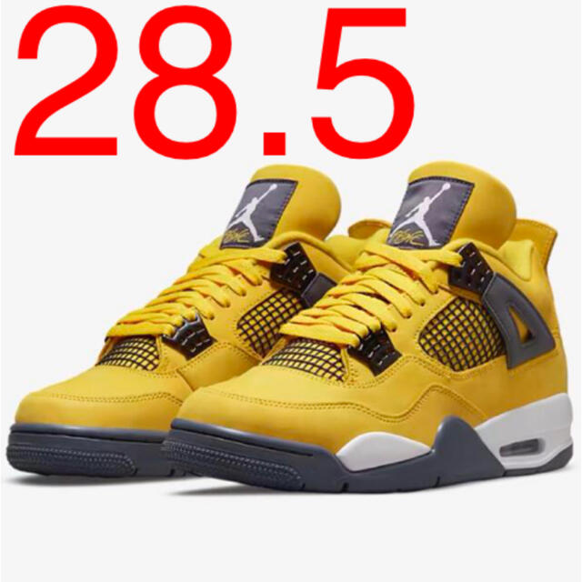 NIKE(ナイキ)のAIR JORDAN 4 LIGHTNING Yellow イエロー メンズの靴/シューズ(スニーカー)の商品写真