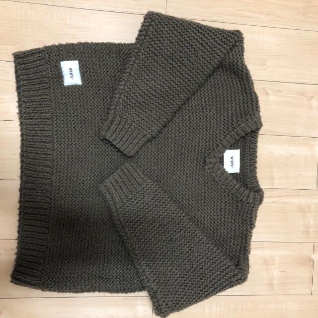 希少L WTAPS MEDIEVAL SWEATER WOAC ブラウン 2