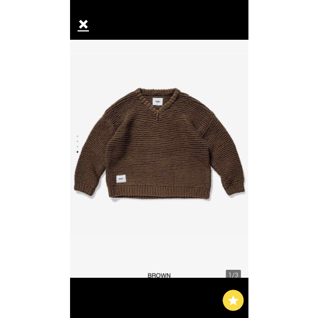 W)taps - 希少Lサイズ WTAPS MEDIEVAL SWEATER WOAC 19AWの通販 by