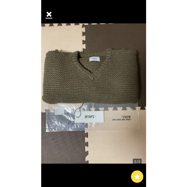 レッドキャップ希少Lサイズ　WTAPS MEDIEVAL SWEATER WOAC 19AW