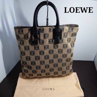 ロエベ(LOEWE)の美品　LOEWE　アナグラム総柄トートバッグ(トートバッグ)