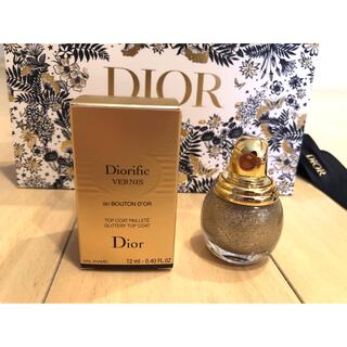 ディオール(Dior)の新品未開封⭐︎ diorグリッタートップコート001ブドンドール(ネイルトップコート/ベースコート)