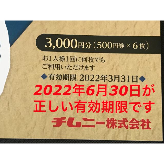 15,000円分 チムニー株主様お食事券 2022年6月30日まで 正規品 38.0