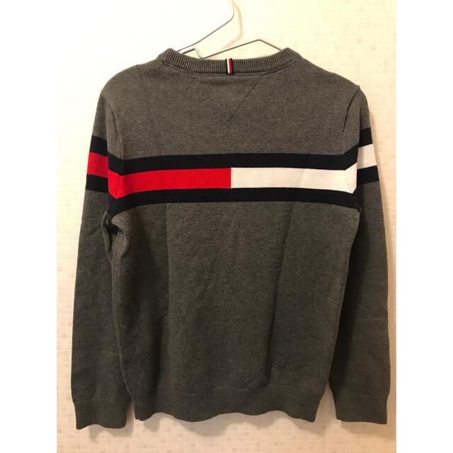 TOMMY HILFIGER(トミーヒルフィガー)のTommy Hilfiger 150-160cm 長袖セーター　グレー キッズ/ベビー/マタニティのキッズ服男の子用(90cm~)(ニット)の商品写真