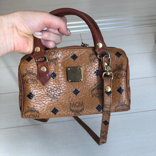 mcm ミニボストンバッグ ハンドバッグ