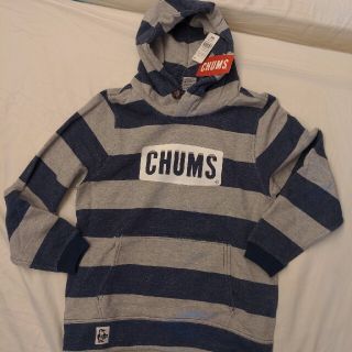 チャムス(CHUMS)のCHUMSスウェットパーカー（ボーダー）(パーカー)