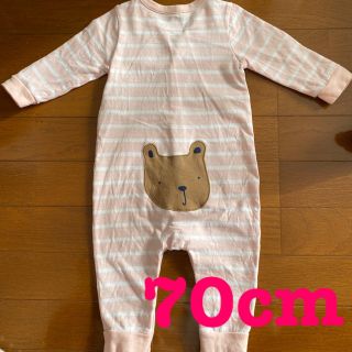 ベビーギャップ(babyGAP)の【70cm】babyGAP ブラナンベアカバーオール 6-12month(ロンパース)