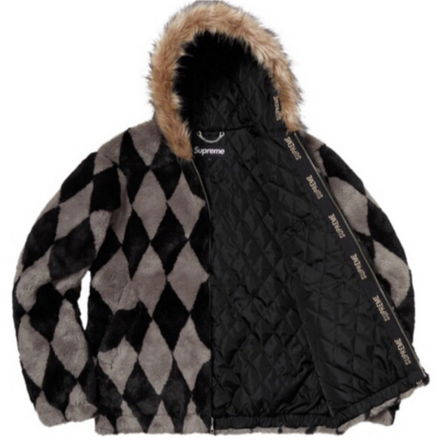 Supreme Diamond Faux Fur Jacket