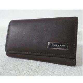 バーバリー(BURBERRY)の良品　バーバリー　BURBERRY　レザー　ダークブラウン　３連　キーケース(キーケース)