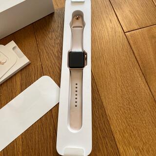 アップルウォッチ(Apple Watch)のアップルウォッチ  シリーズ3 セルラーモデル　　希少ローズゴールド(その他)