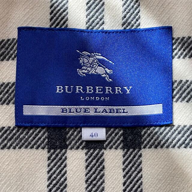 BURBERRY BLUE LABEL(バーバリーブルーレーベル)の良品☆バーバリーブルーレーベル トレンチコート ライナー ノバチェック 40 レディースのジャケット/アウター(トレンチコート)の商品写真