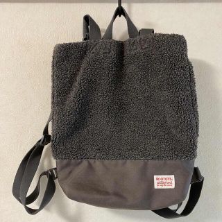 ルートート(ROOTOTE)のルートート　ボア　リュック　グレー　ROOTOTE  バックパック セオルー(リュック/バックパック)