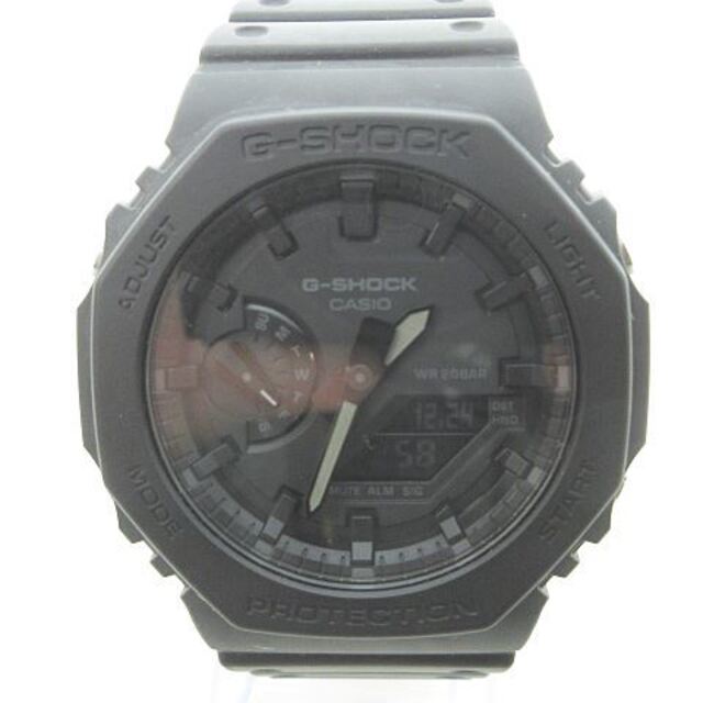 【半額】 G-SHOCK - CASIO G-SHOCK 美品 GA-2100 腕時計 20気圧防水 黒 腕時計(アナログ)