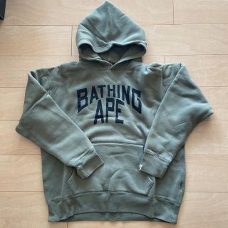 アベイシングエイプ(A BATHING APE)のアベイジングエイプ  カーキパーカー  スウェット(パーカー)