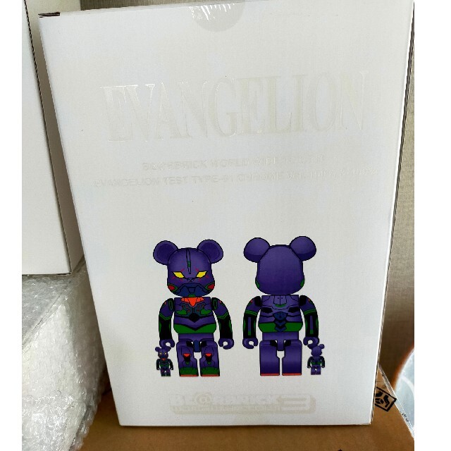 MEDICOM TOY(メディコムトイ)のBE@RBRICK　エヴァンゲリオン初号機 100％＆400% エンタメ/ホビーのおもちゃ/ぬいぐるみ(キャラクターグッズ)の商品写真