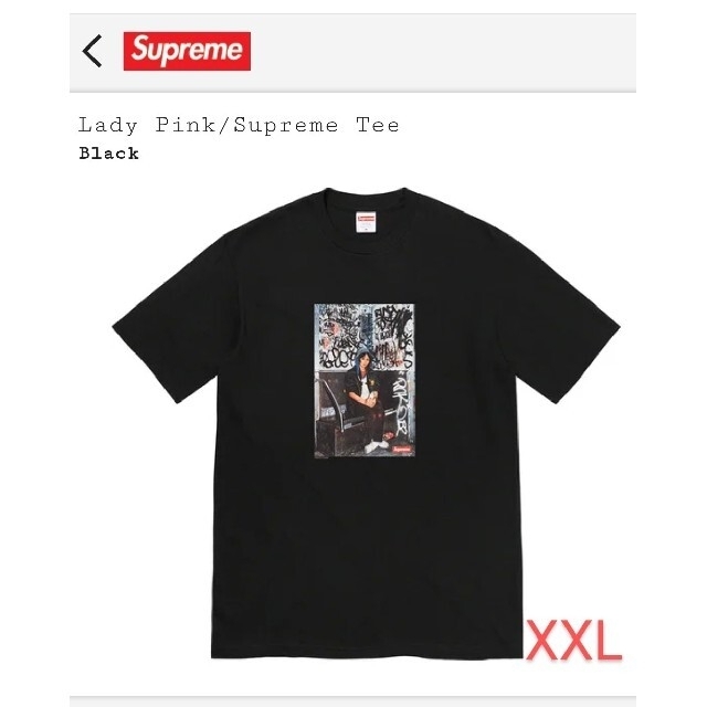 Supreme Lady Pink Tee Black / XXLBlackSIZE