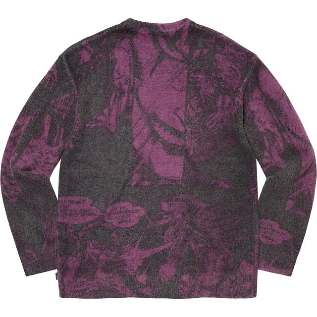 セーター Supreme - 21AW Supreme The Crow Sweater 紫 XL ニットの