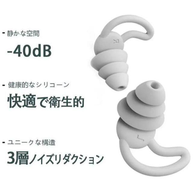 耳栓 iMeBoBo　三層構造　白　睡眠　オフィス　昼寝　先着5名様におまけ インテリア/住まい/日用品の寝具(その他)の商品写真