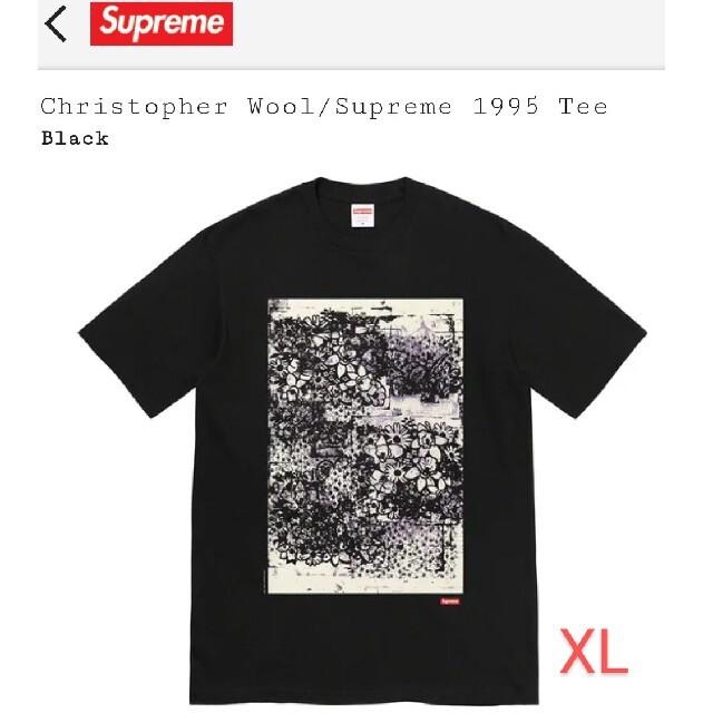 Supreme Christpher Wool Tee Untitled XL