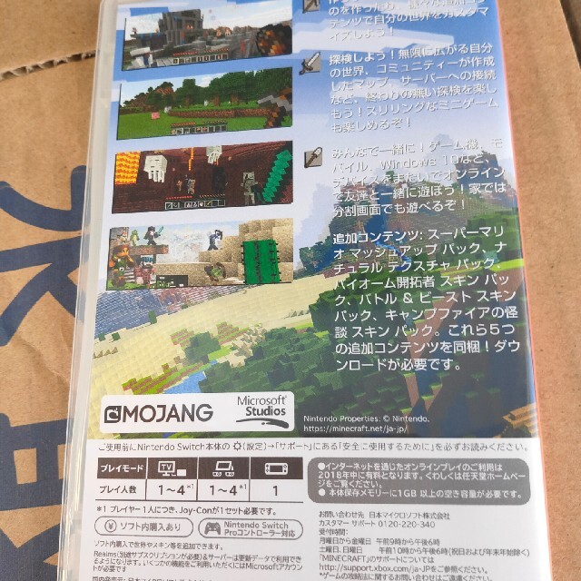 Nintendo Switch(ニンテンドースイッチ)のMinecraft Switch エンタメ/ホビーのゲームソフト/ゲーム機本体(家庭用ゲームソフト)の商品写真