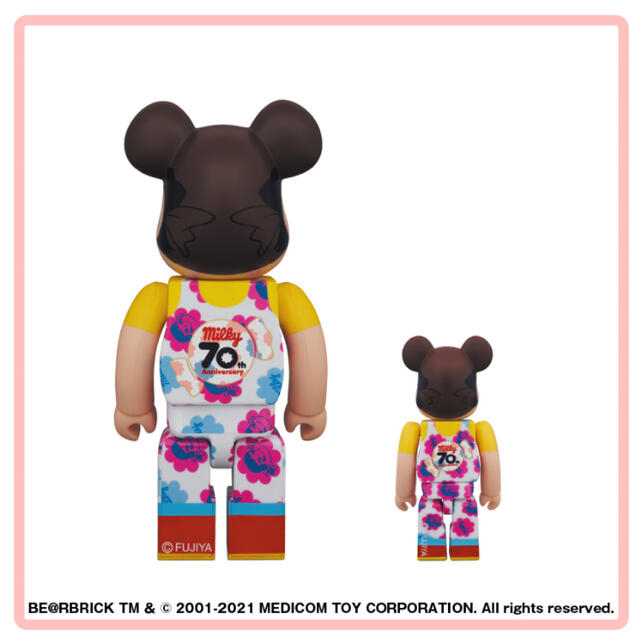 BE@RBRICK ペコちゃん ミルキー70周年デザイン  100％＆400