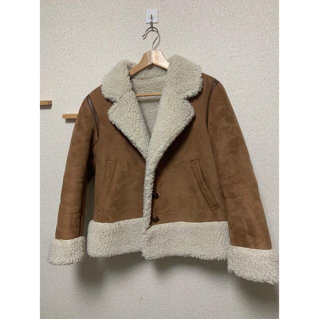 SLY(スライ)のSLY 　WARMY BOA テーラーCOAT キャメル　Sサイズ レディースのジャケット/アウター(毛皮/ファーコート)の商品写真